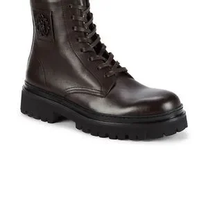 ? Roberto Cavalli ? Brown Mens Leather Hiker Boots 13 /46 Roberto Cavalli Leather Hiker Boots on SALE | Saks OFF 5TH main image 3